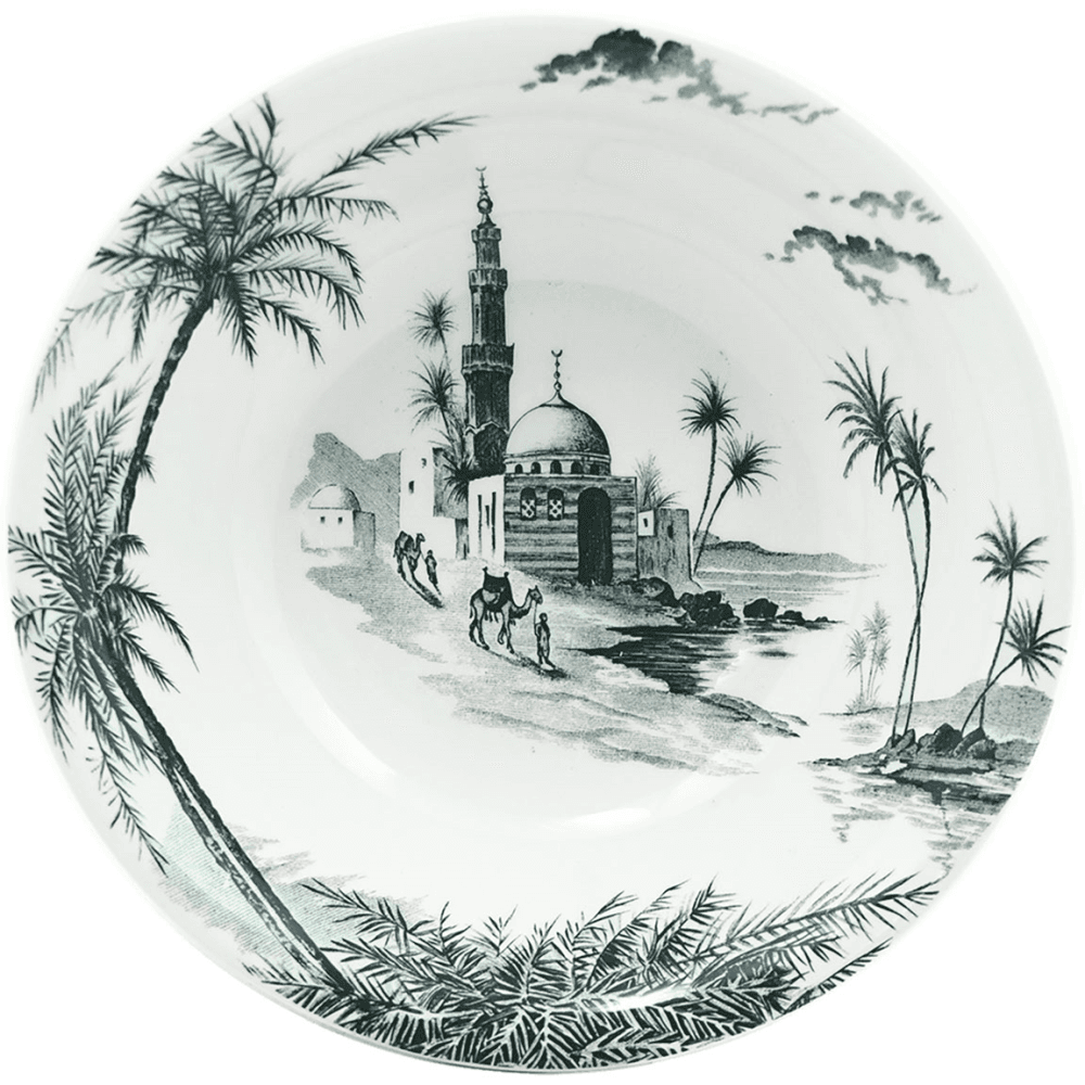 Les Depareillées - Vues d'Orient US cereal bowl, Green