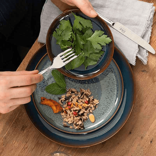 Image showing the Crafted Denim Bowl, Blue product.