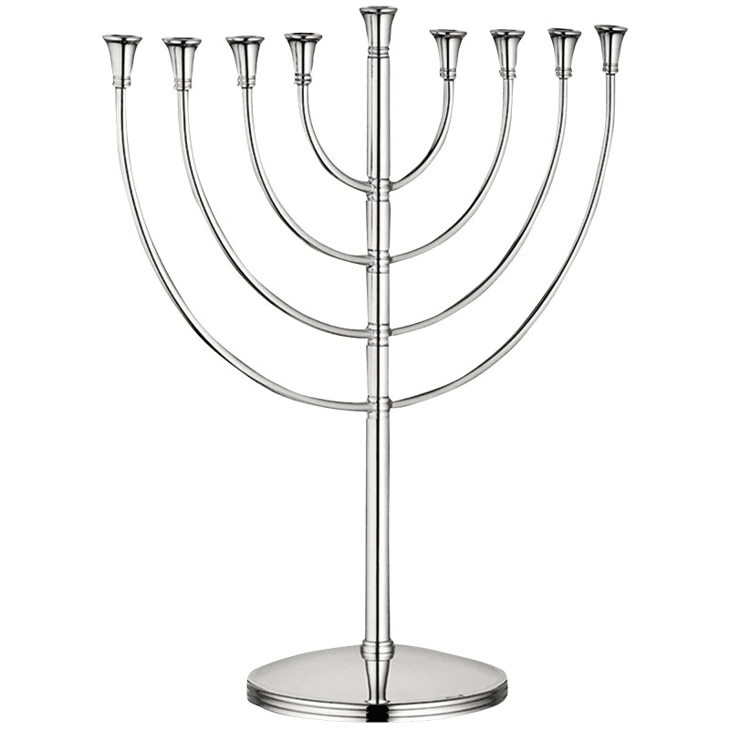 Judaique Menorah, Silverplate