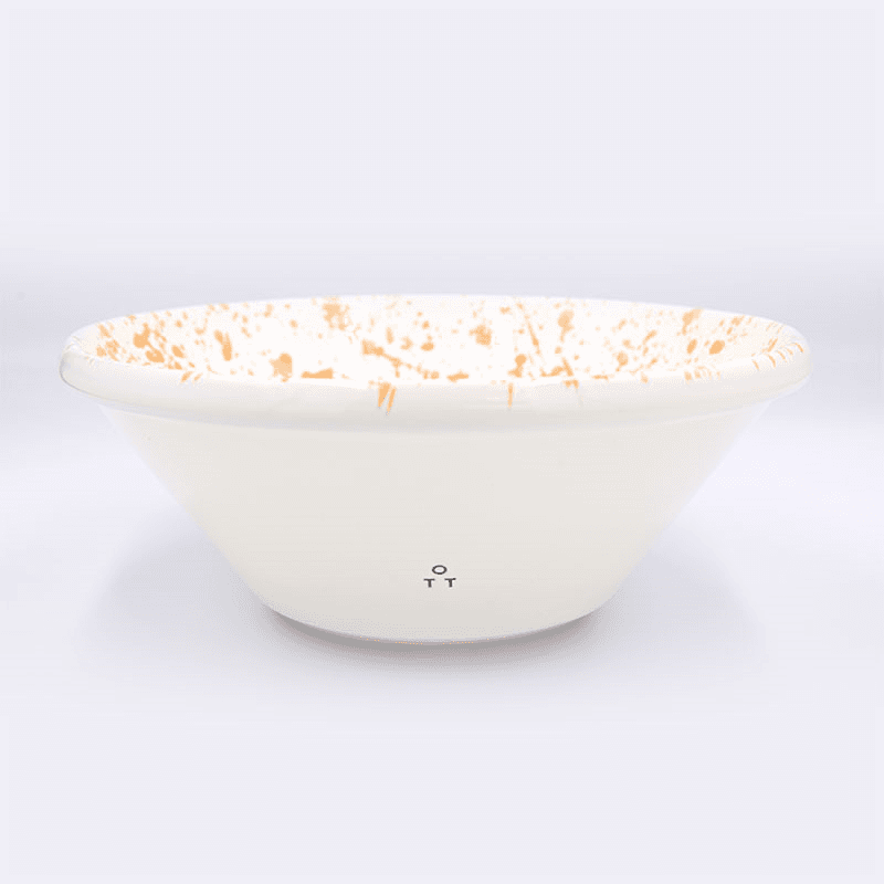 Splatter Salad Bowl, Burnt Orange