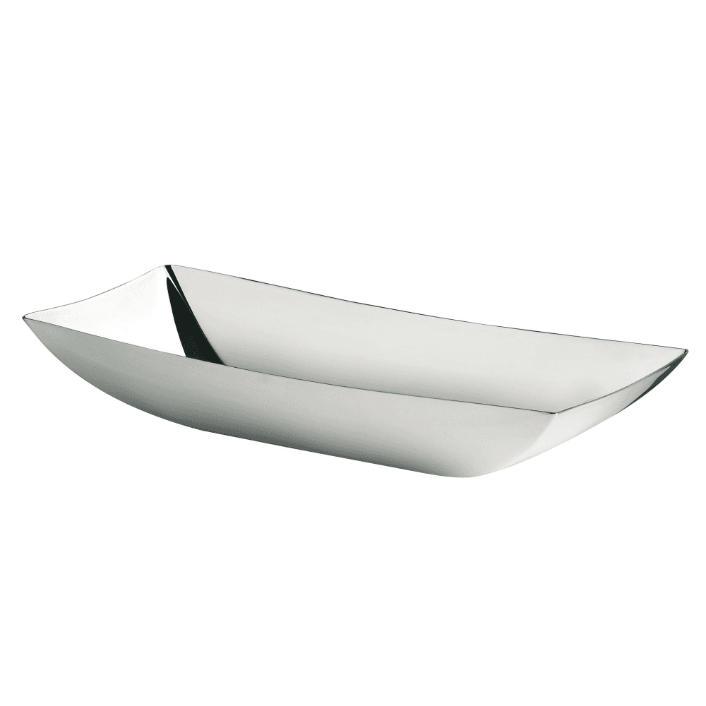 Linea Q Bread Basket, Stainless Steel