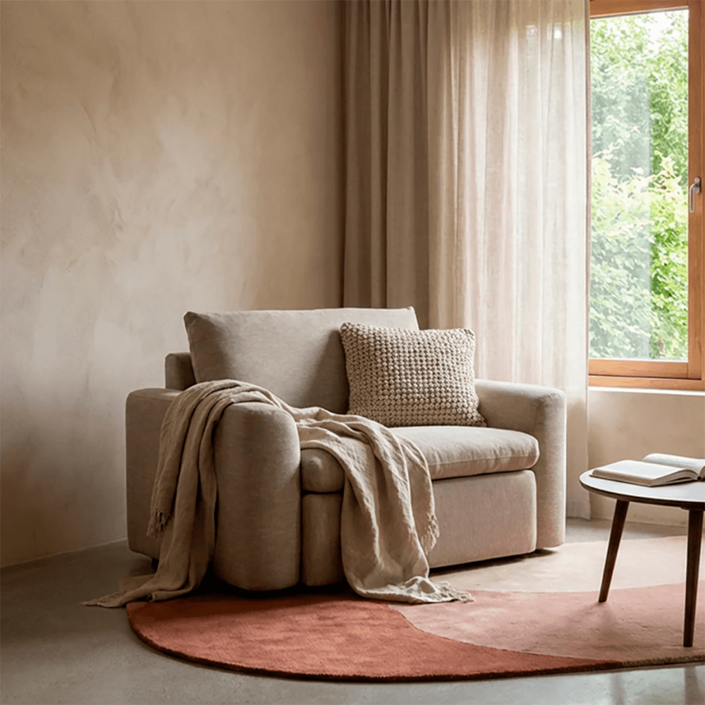 Model 13 Loveseat, Pumice