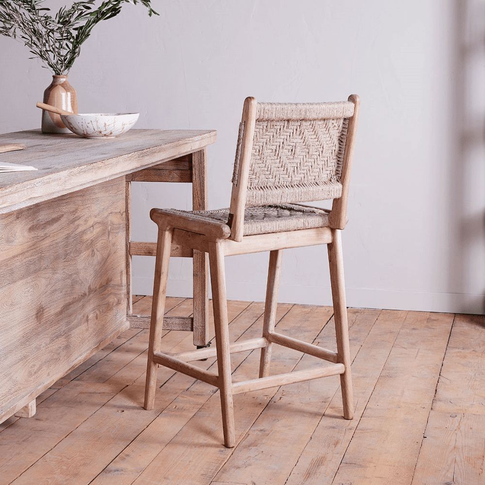 Vinay Counter Chair, Natural