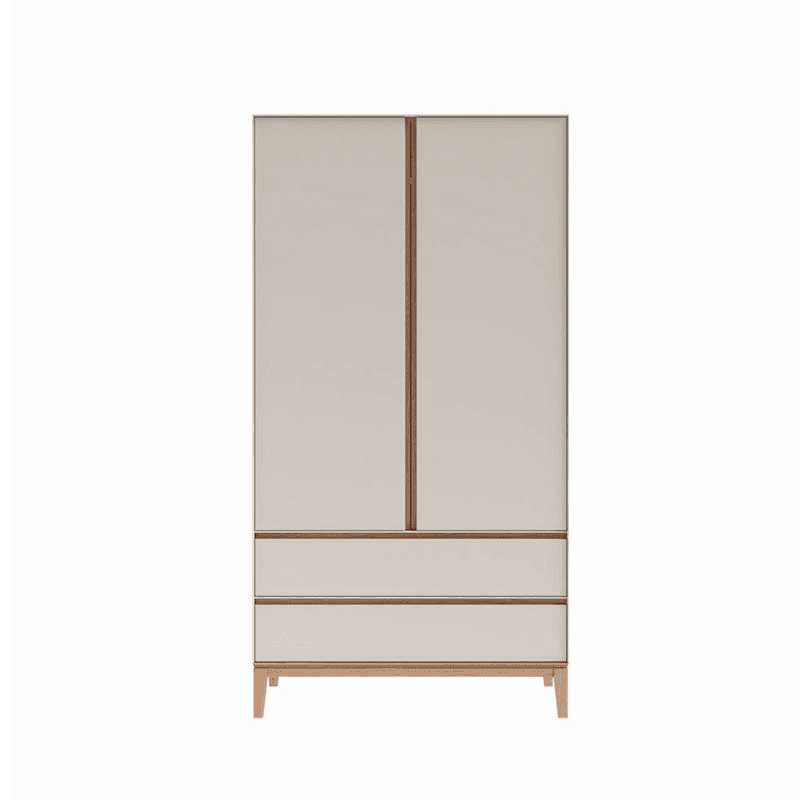 Lars Two Door Wardrobe, Cashmere and Oak