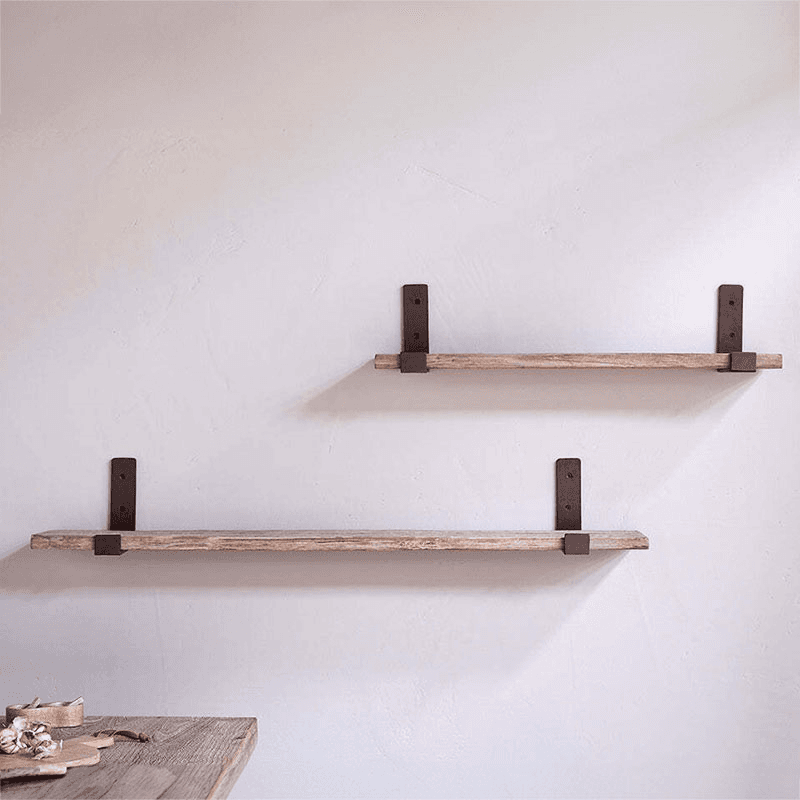 Ibo Reclaimed Wood & Iron Shelf