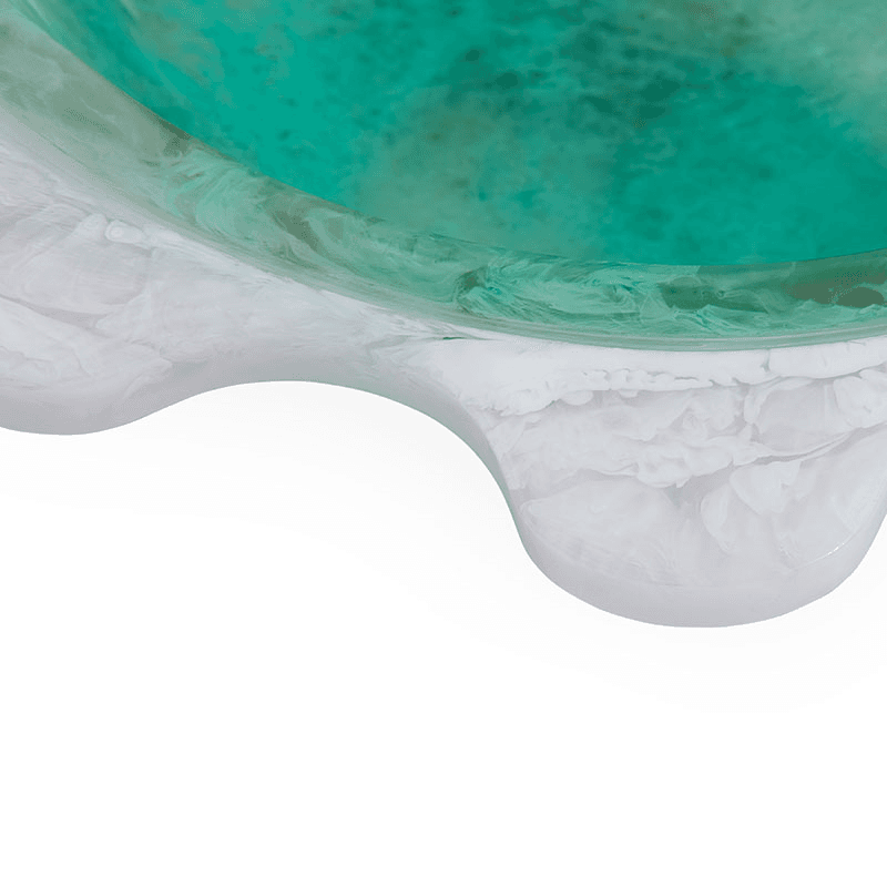 Mustique Ripple Bowl, Teal