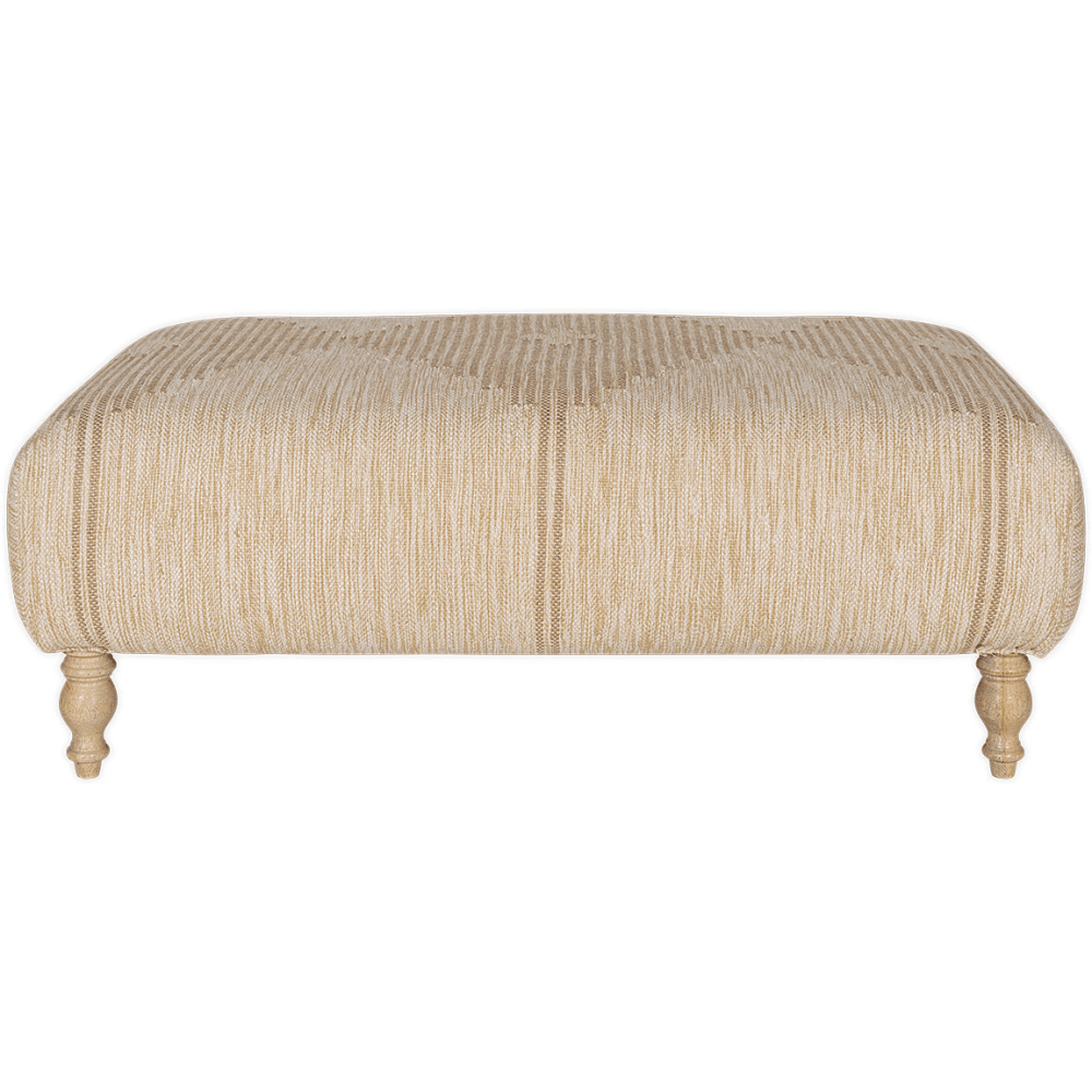 Aranya Upholstered Ottoman, Natural