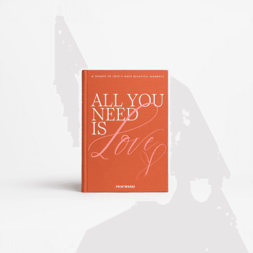 Image showing the All You Need Is Love Photo Book, Orange product.