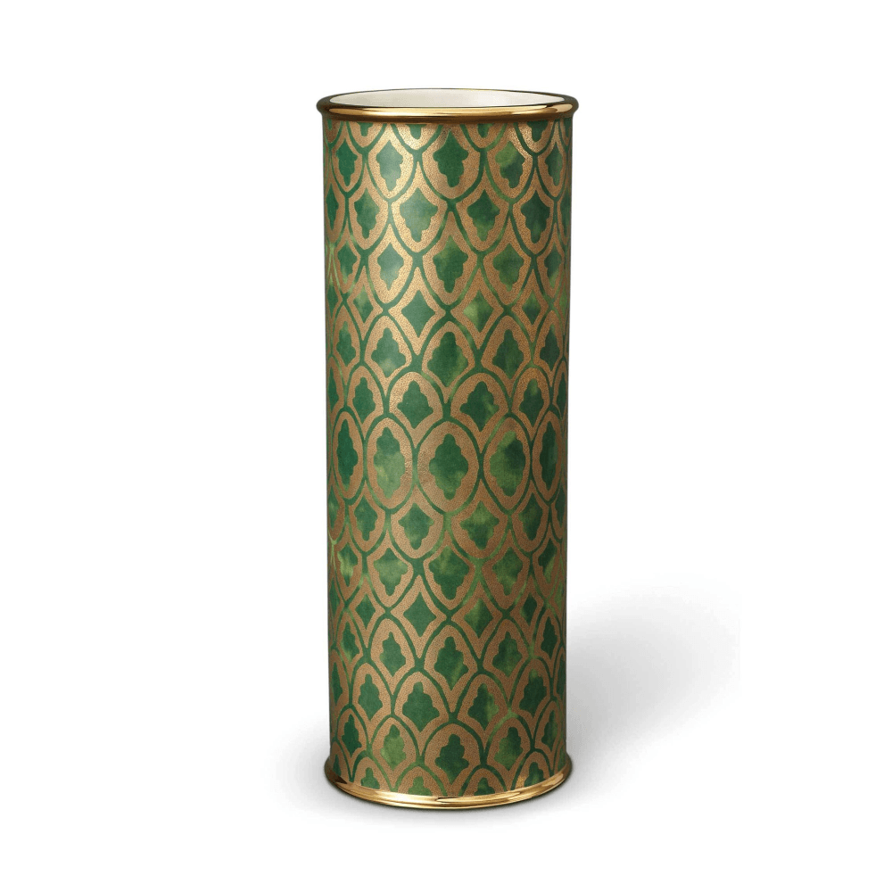Fortuny Peruviano Vase, gold/ green