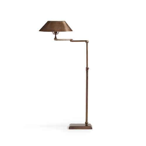 Image showing the Grisewood Task Floor Lamp, Antique Brass product.