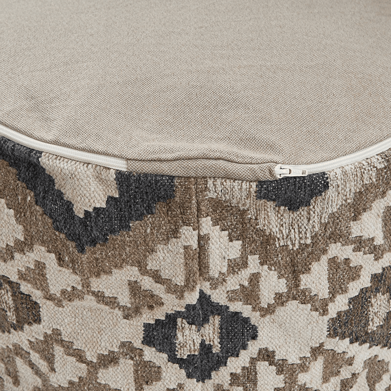 Samarkand Footstool, Monochrome