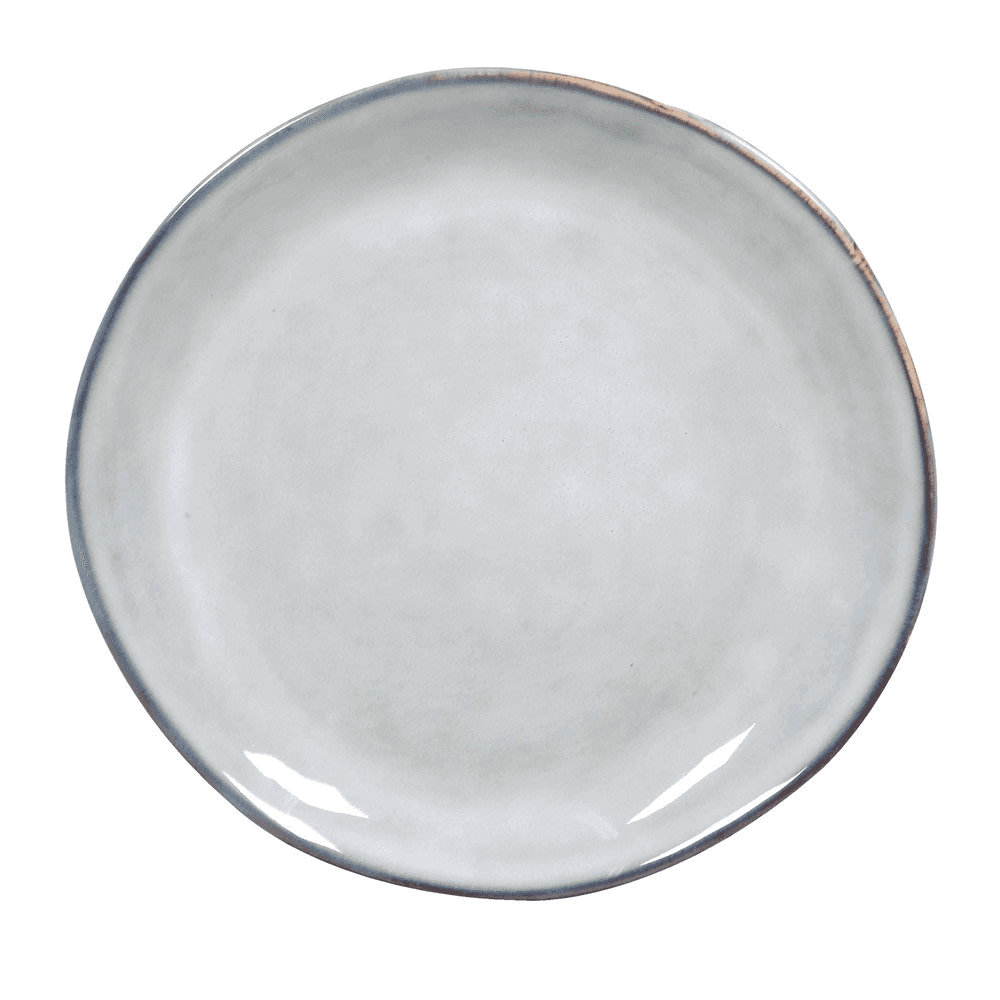 Flax Set of 4 Side Plates, White