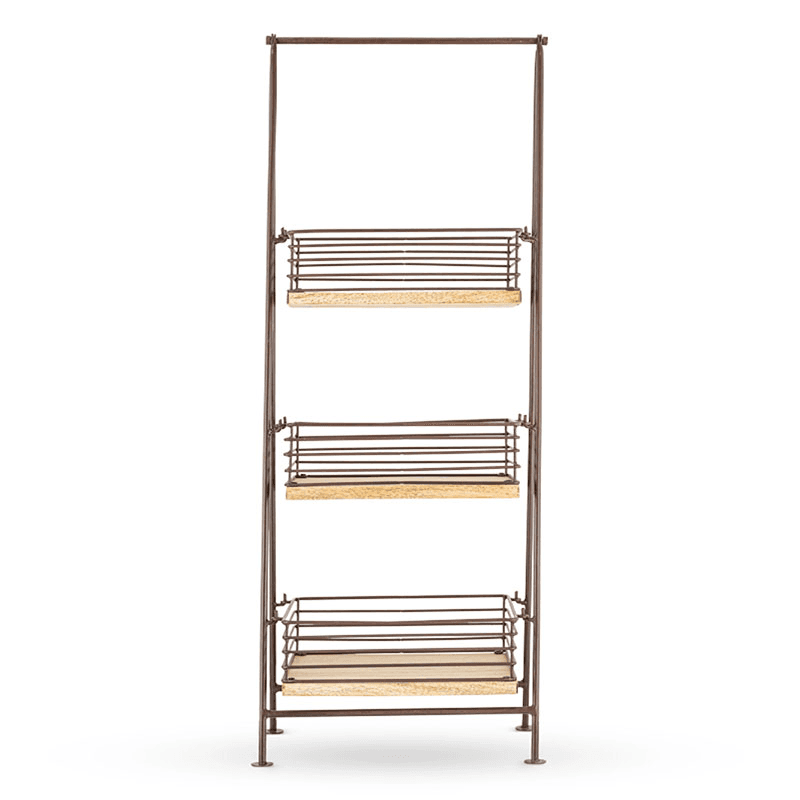Indore Mango Wood Caddy, Brass