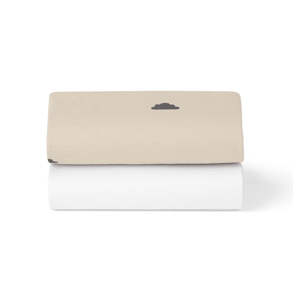 Pack of 2 Fitted Moses Basket Sheets