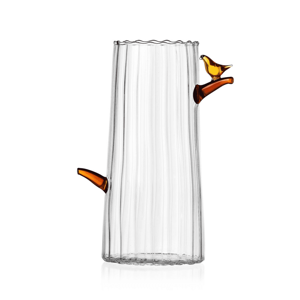 Birds Vase, Amber