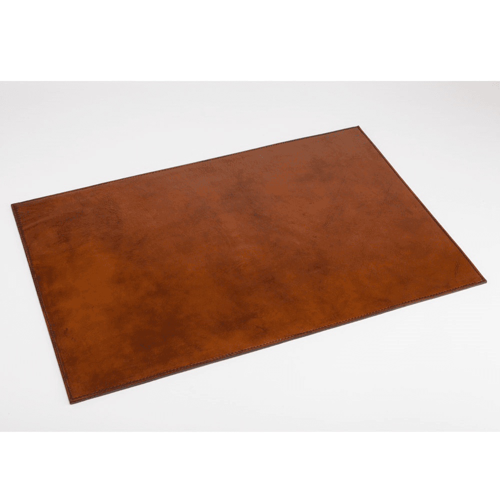 Desk Mat, Tan Leather