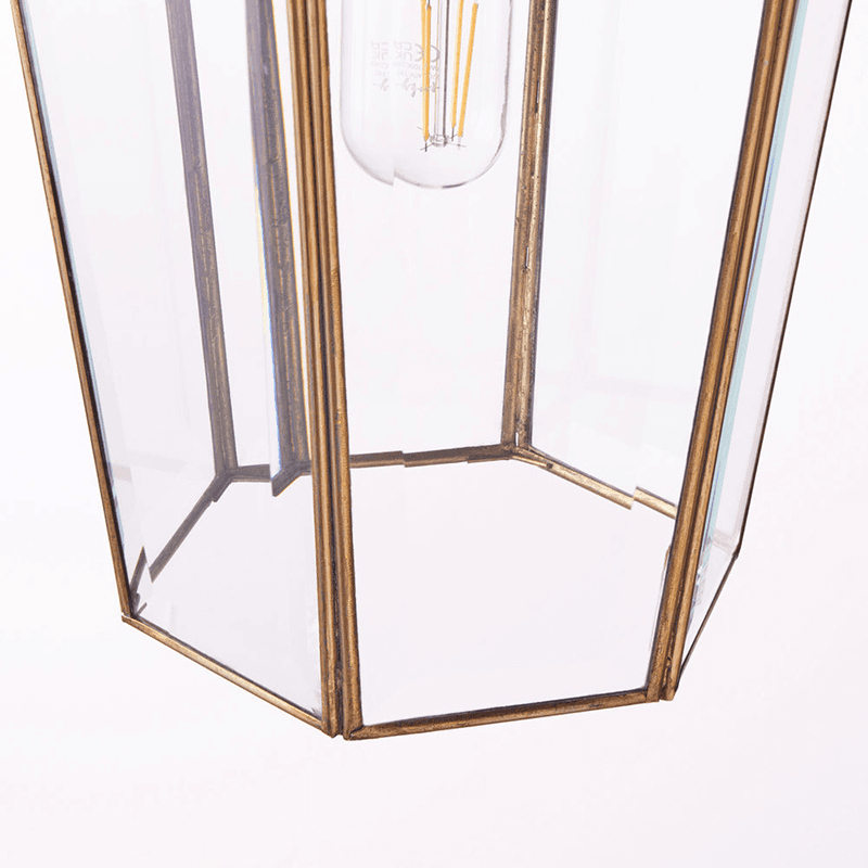 Markham Lantern, Antique Brass