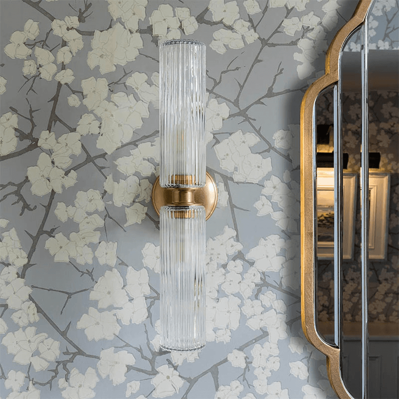 Claremont Flutted Glass Wall Light