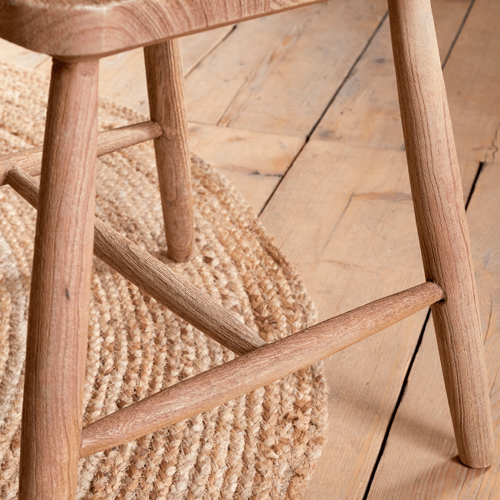 Om Mango Wood Dining Chair, Natural