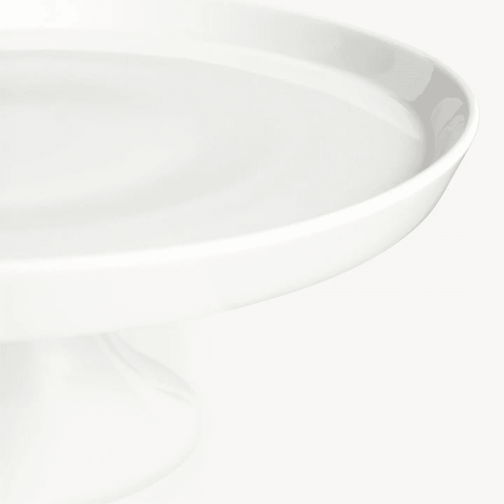Eat Porcelain Cake Stand, White