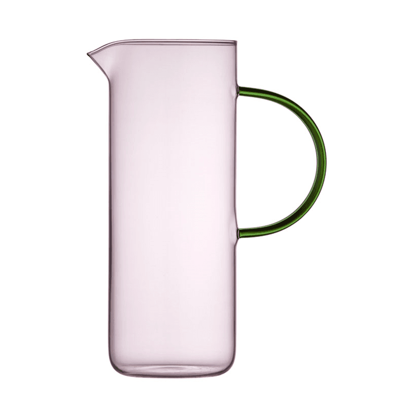 Torino Jug, Pink and Green
