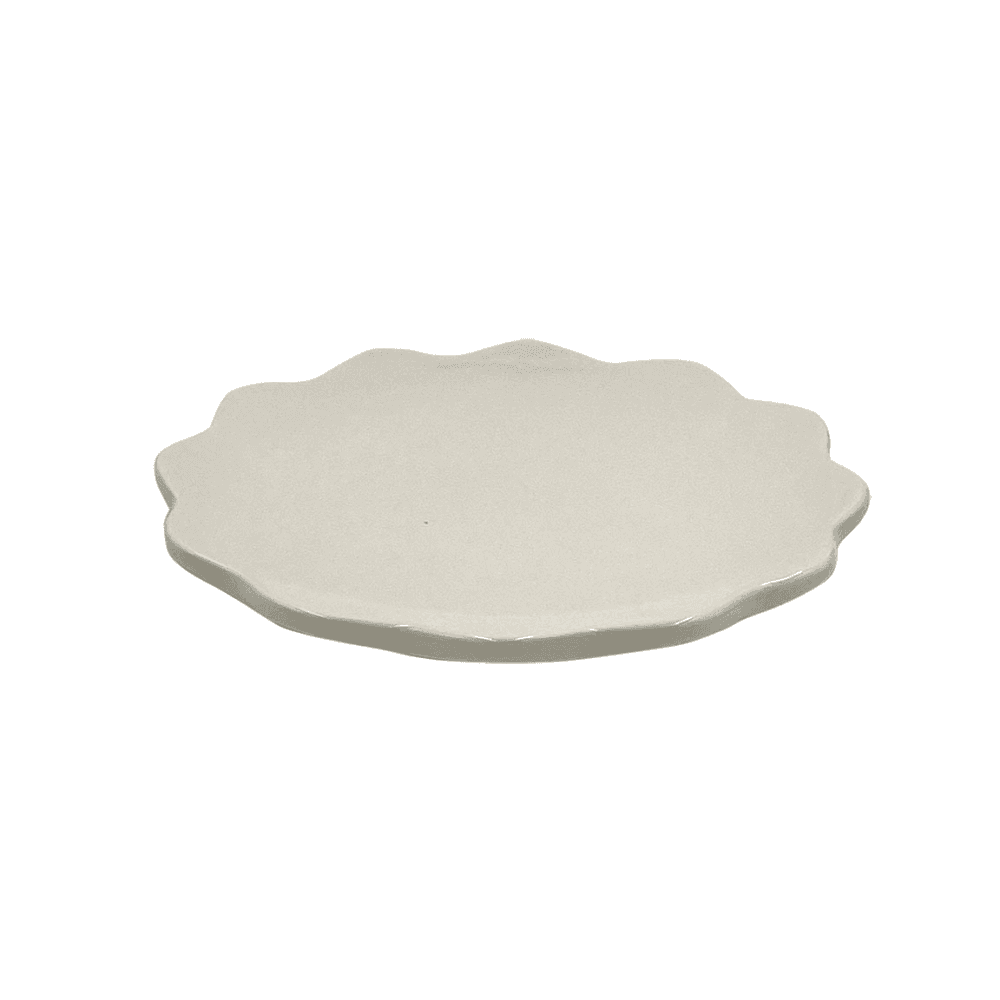 Scalloped Side Plate, Cream
