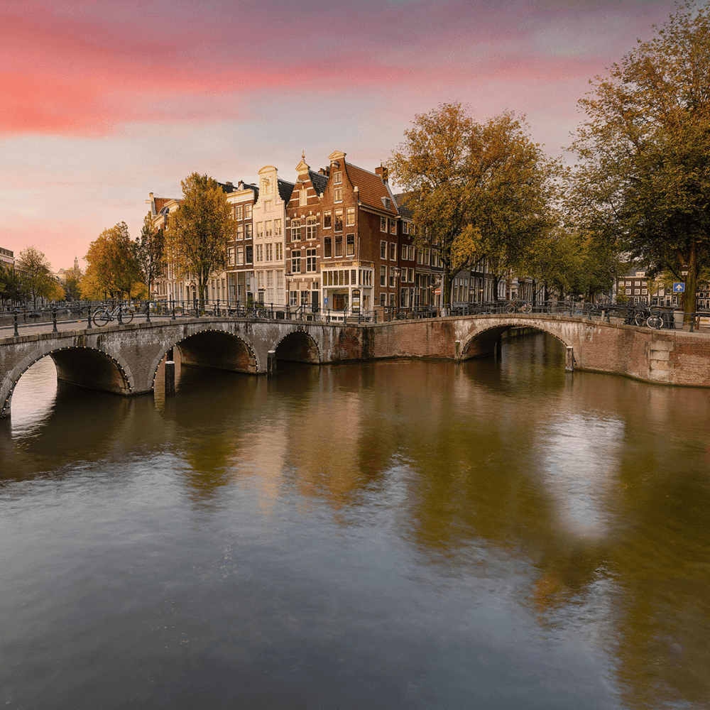 Michelin star dining and private gondola break for two in Amsterdam