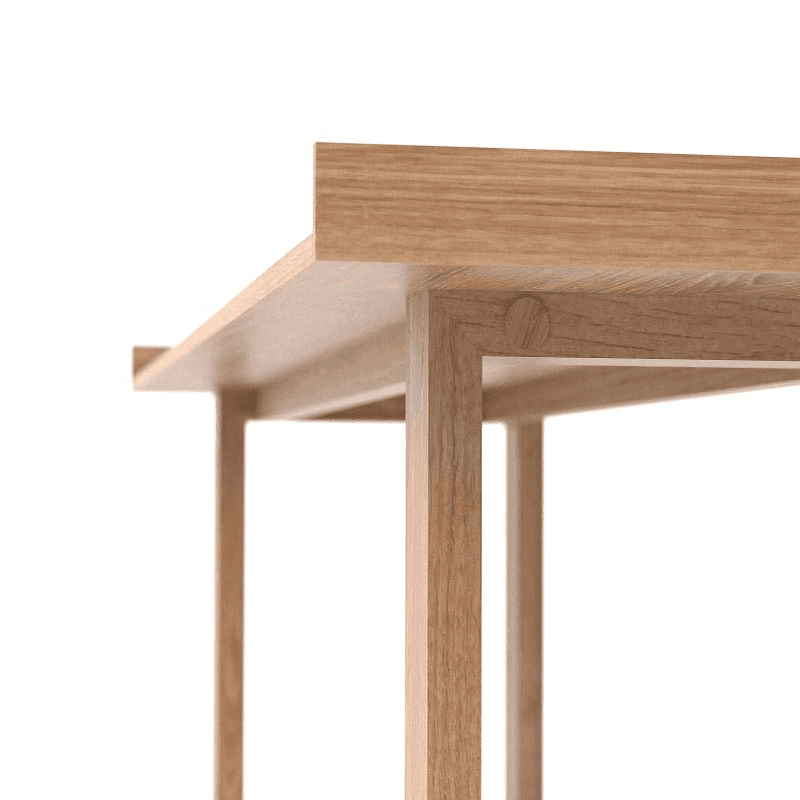 Slim Laptop Writing Table, Oak