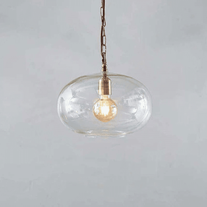 Otoro Recycled Glass Pendant, Clear