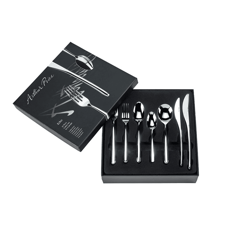Signature Echo 8 Person Boxed Cutlery Set, Stainless Steel