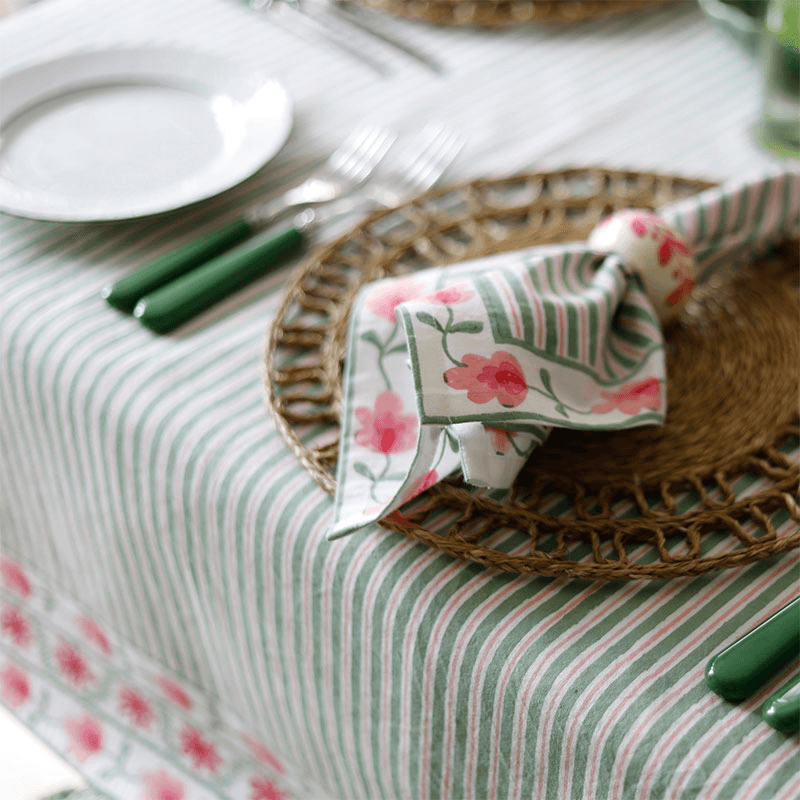 Suzani Stripe Tablecloth