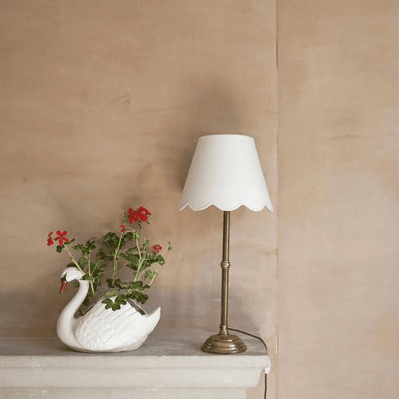 Fabric Scallop Lampshade