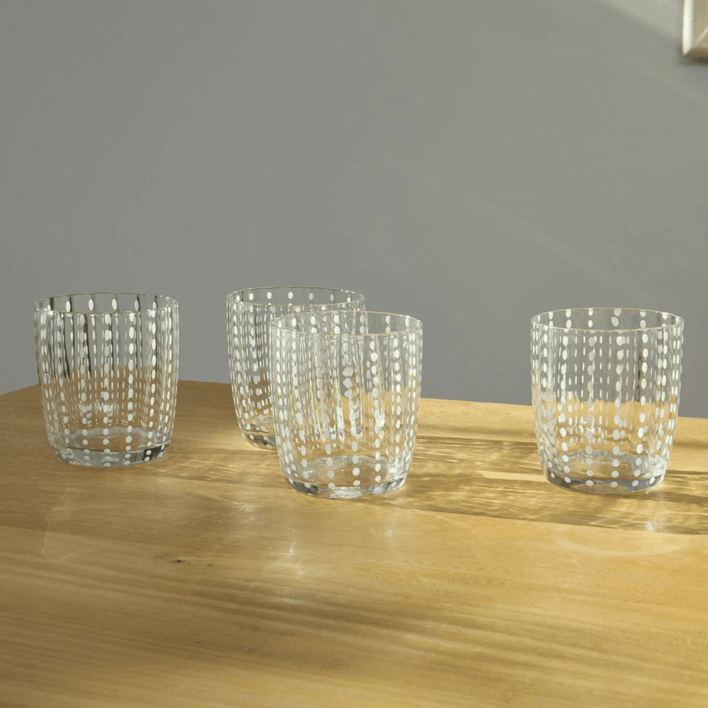 Speckled Set of 6 Glasses