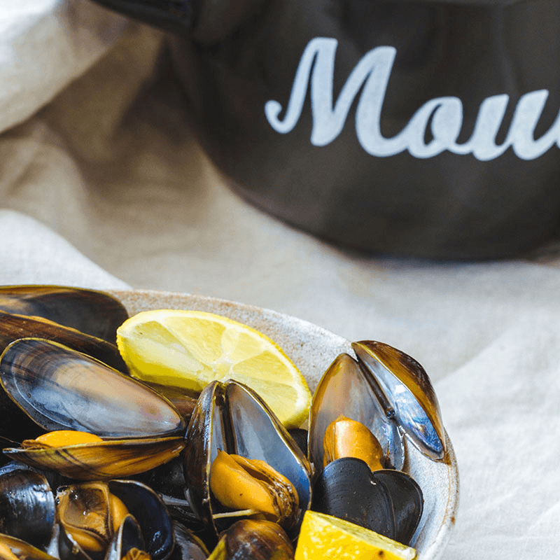 Mediterranean Mussel pot, Enamelled Steel