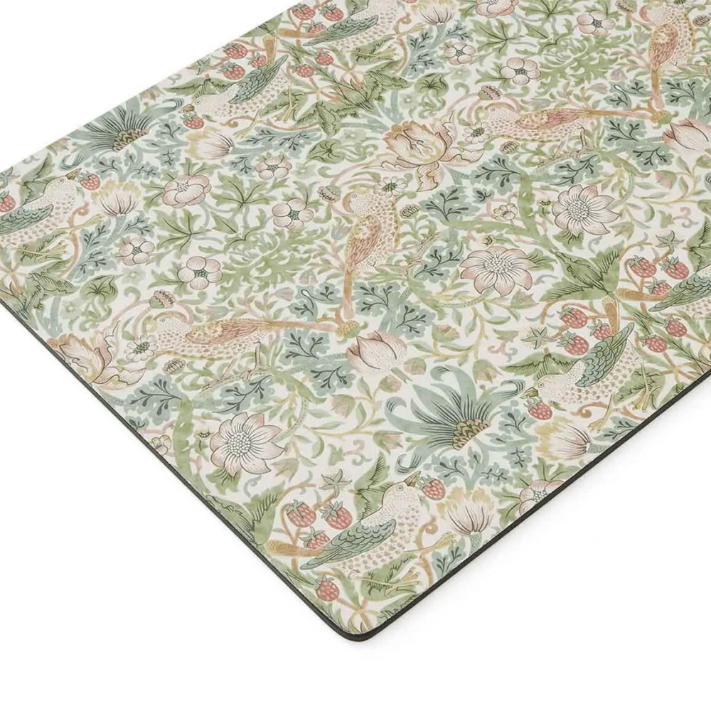Strawberry Thief Set of 4 Placemats, Green