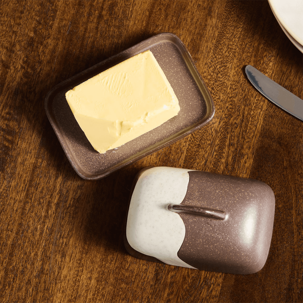 Travellers Rest Butter Dish, Brown