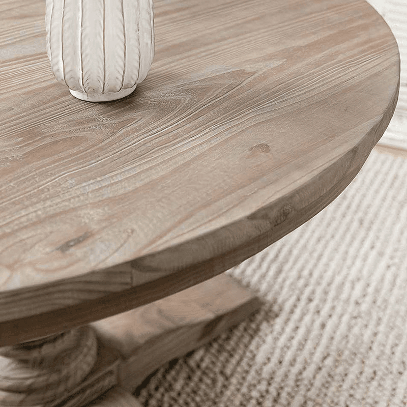 Topsham Round Dining Table, Natural