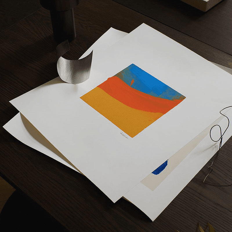 Pernille Sneholm Sunset Wave Print, Orange