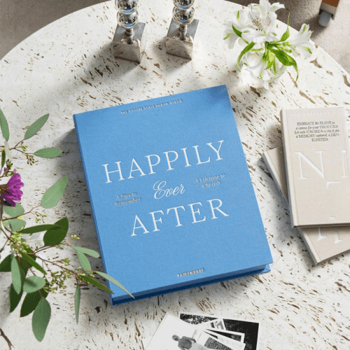Image showing the Happily Ever After Wedding Album, Blue product.