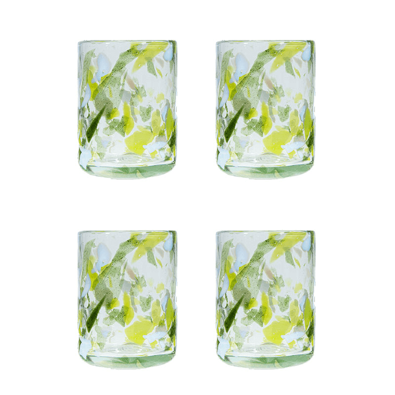 Jardin Set of 4 Tumblers, Green