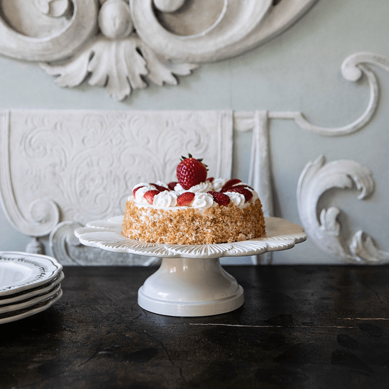 Laguna Cake Stand, Linen