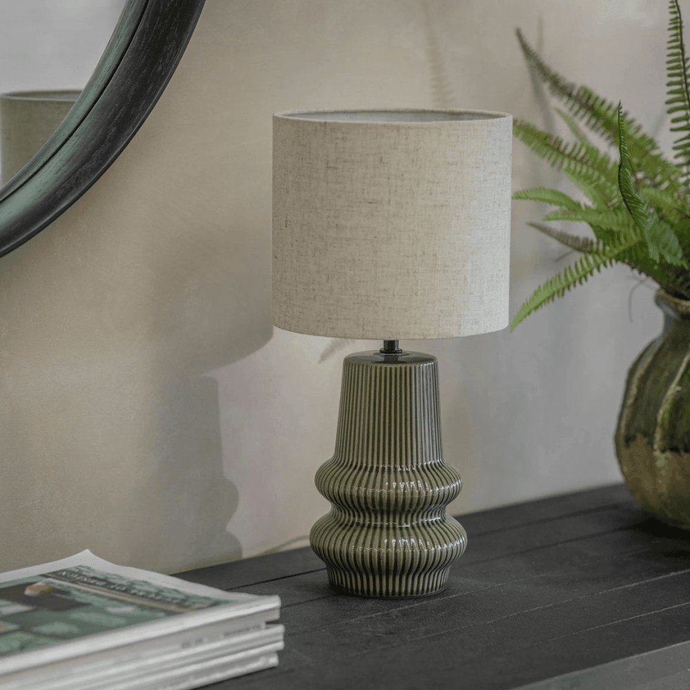 Edgeborough Table Lamp, Green