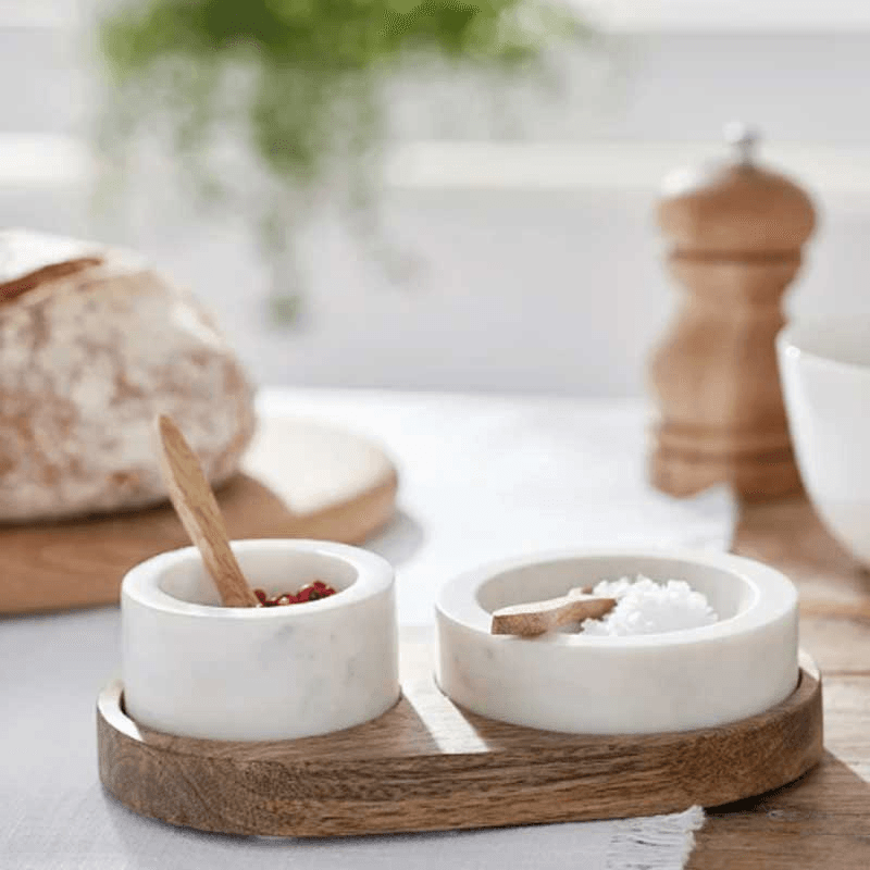 Marble Pinch Pot, White