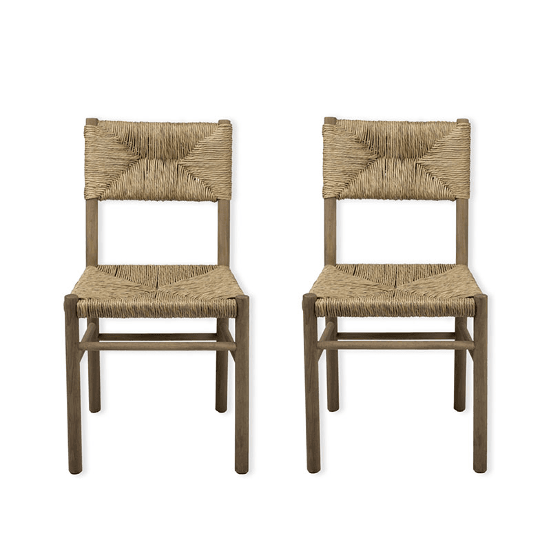 Wixford Set of 2 Dining Chairs, Oak Wood
