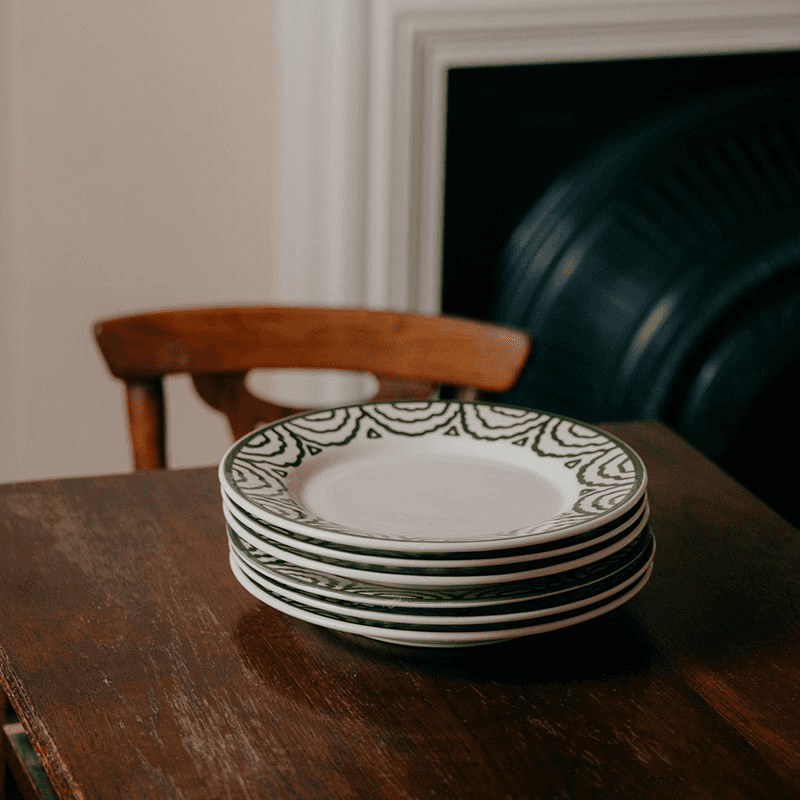 Tabla Set of 2 Dinner Plates