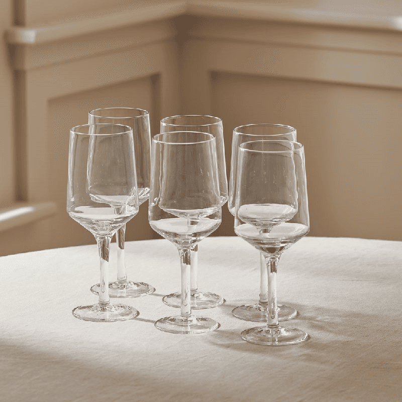 Hoxton Set of 6 White Wine Glasses