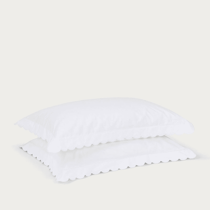 Madalena Set of 2 Oxford Pillowcases, White