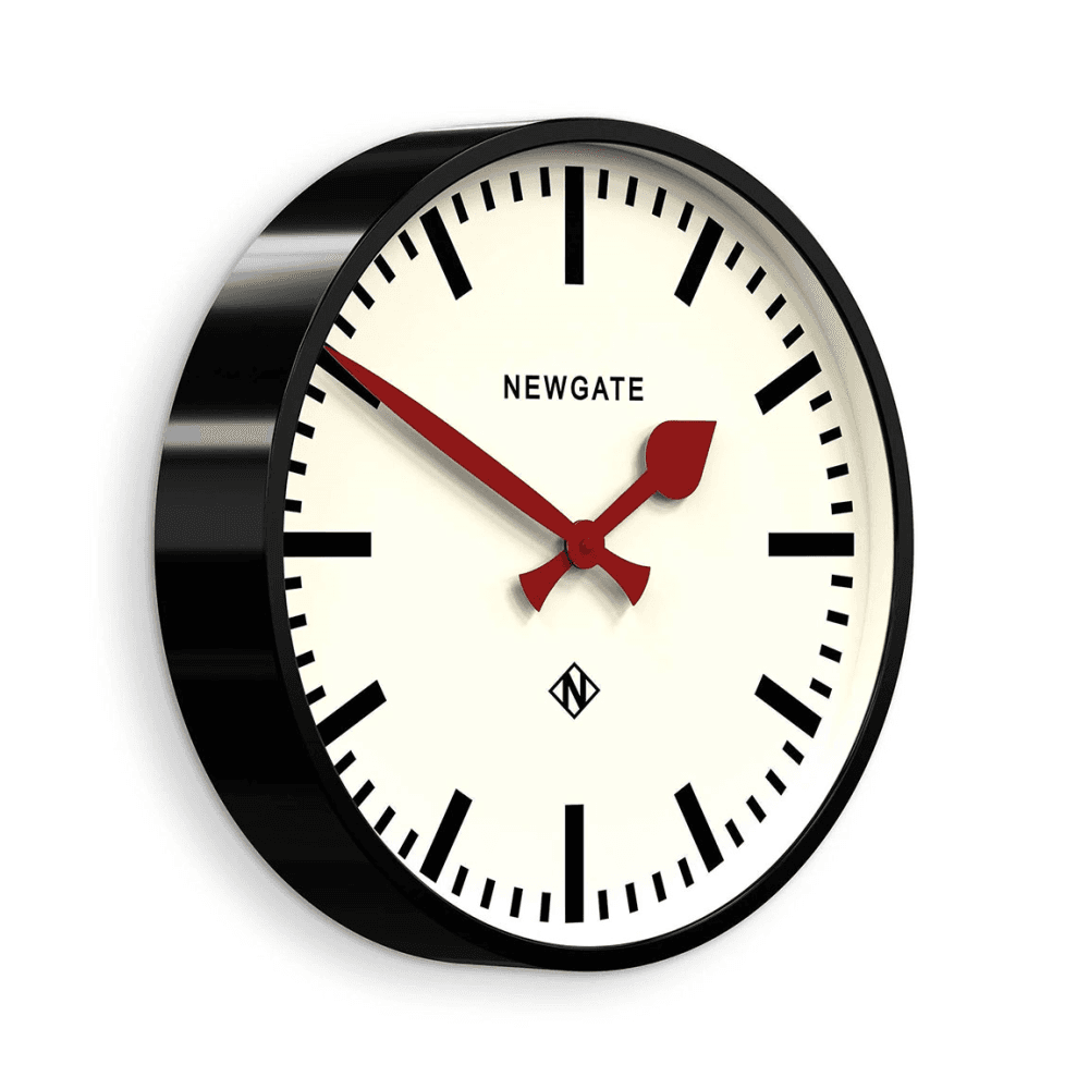 Putney Wall Clock, Black Metal