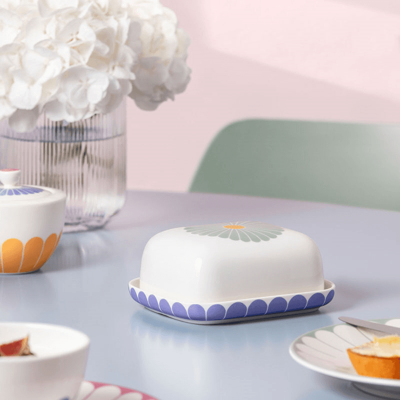 Fleur Butter Dish, Multi
