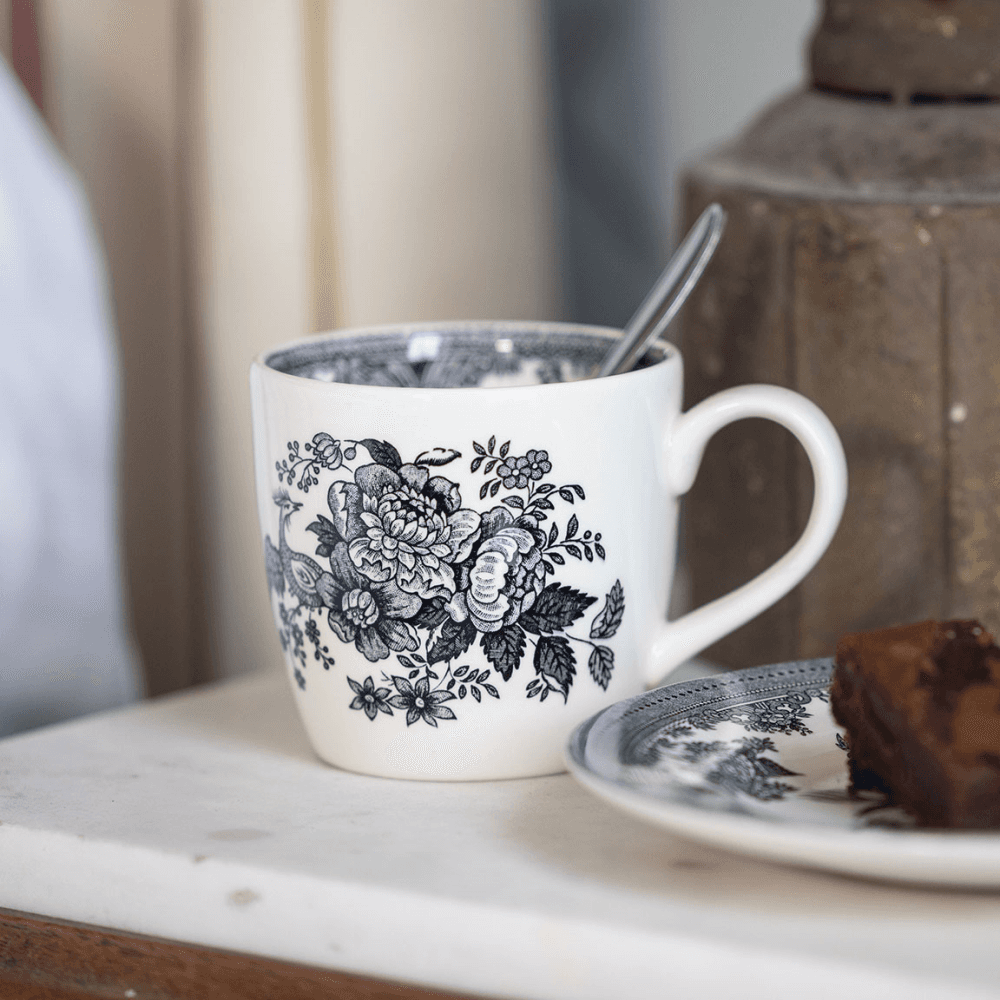 Asiatic Pheasants Osbourne Mug, Black & White